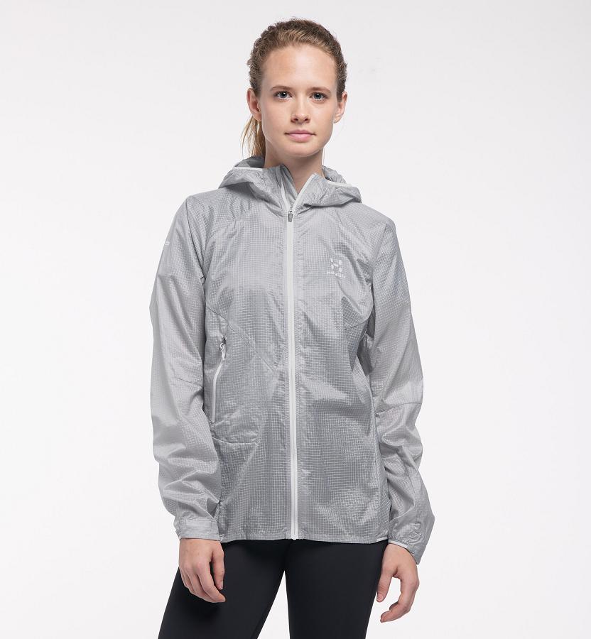 Haglöfs Womens L.I.M Shield Comp Windbreaker Grey New Zealand 87653AMOF